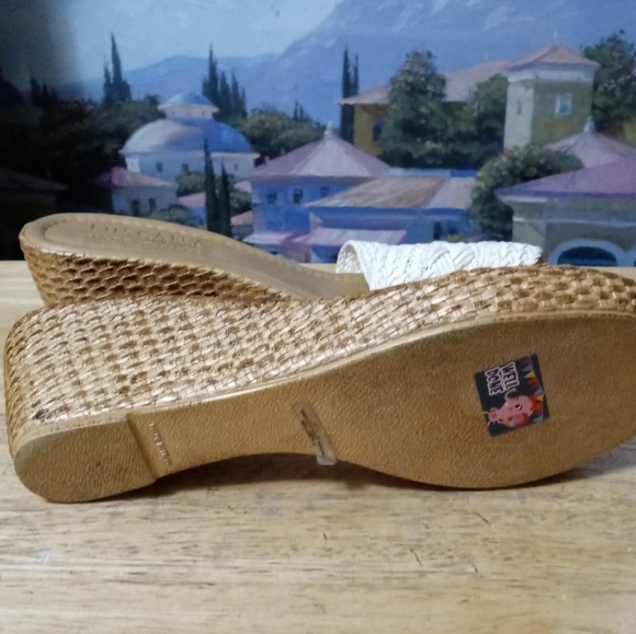 💑Tuscany by easy streets Florence wedge sandal🛍Made In Italy🇮🇹Cute! Like🆕💃 - Picture 9 of 9